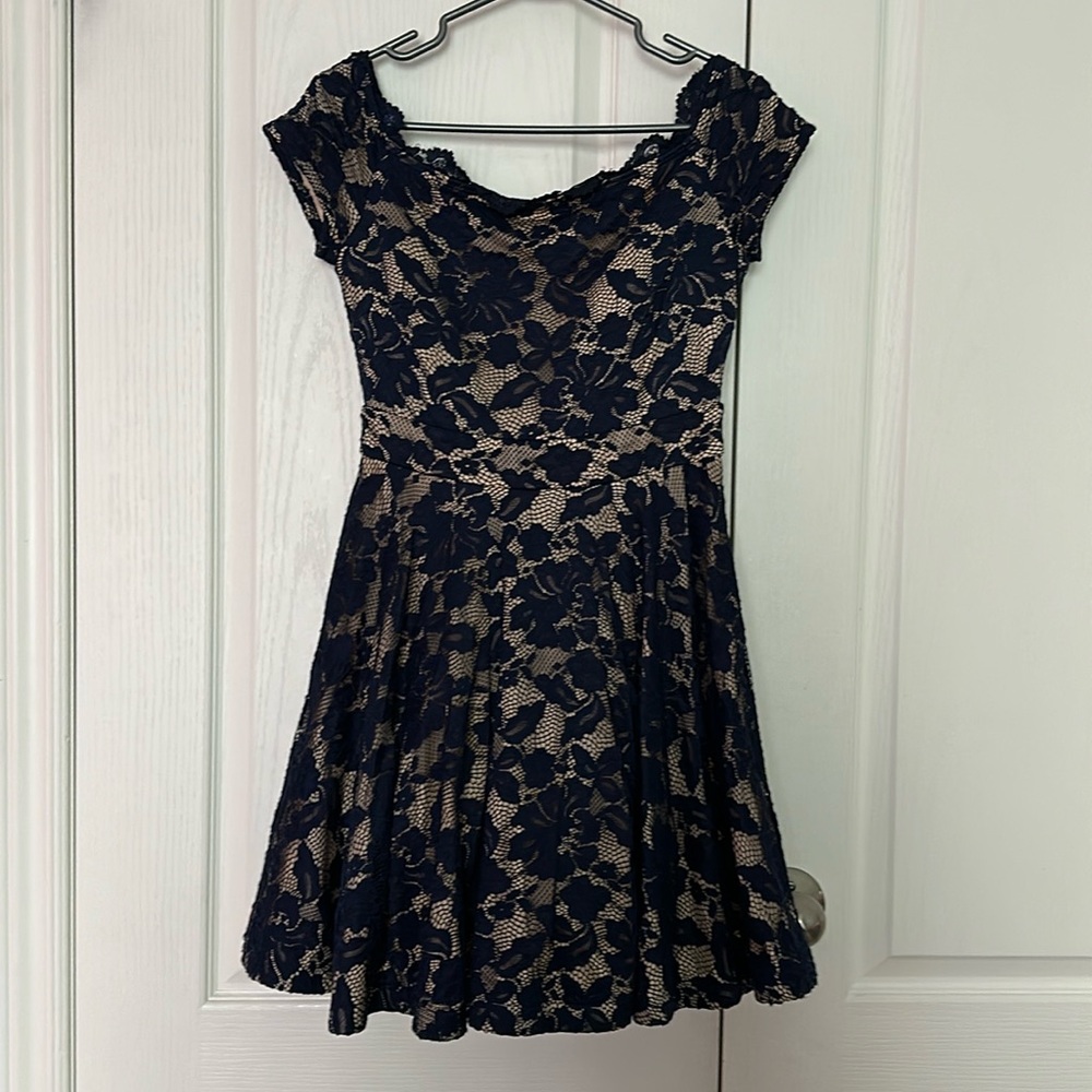 B Darlin blue mini dress